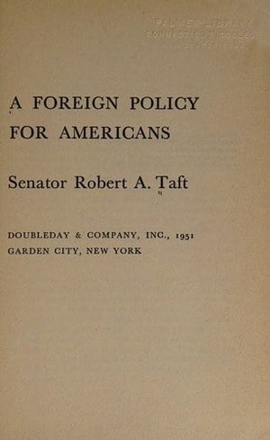 Cover of A Foreign Policy for Americans