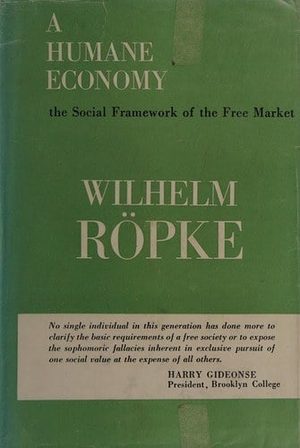 Cover of A Humane Economy
