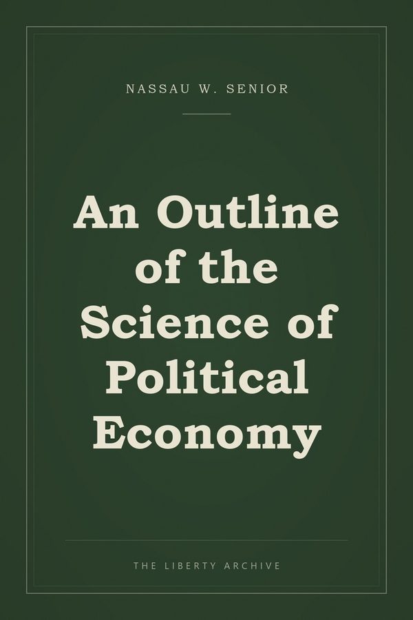 Cover of An Outline of the Science of Political Economy