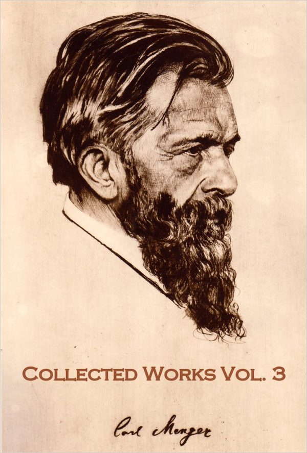 Cover of Collected Works of Carl Menger (in German) Volume III