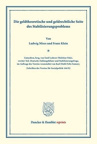 Cover of Die geldtheoretische Seite des Stabilisierungsproblems