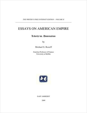 Cover of Essays on American Empire:  Liberty vs. Domination