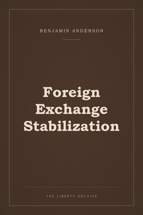 Cover of "Foreign Exchange Stabilization"