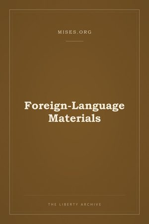 Cover of Foreign-Language Materials