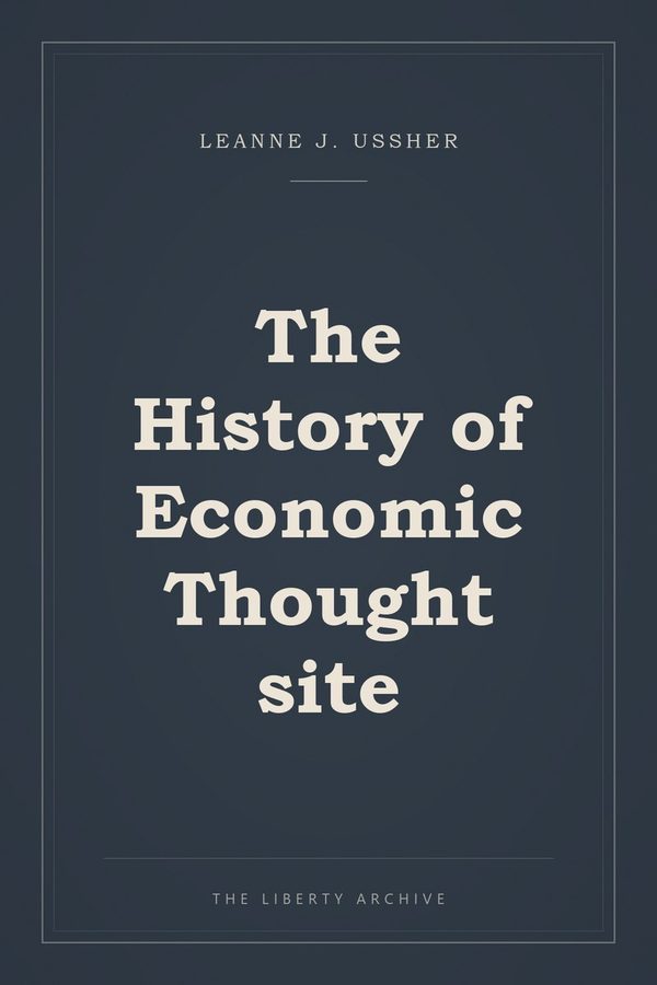 Cover of The History of Economic Thought site
