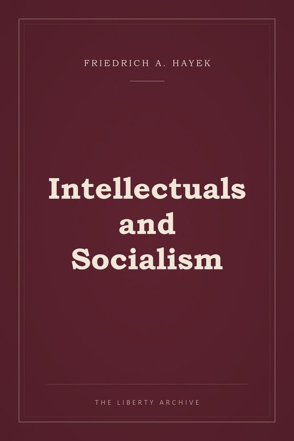 Cover of "Intellectuals and Socialism"