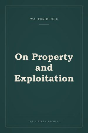 Cover of "On Property and Exploitation"