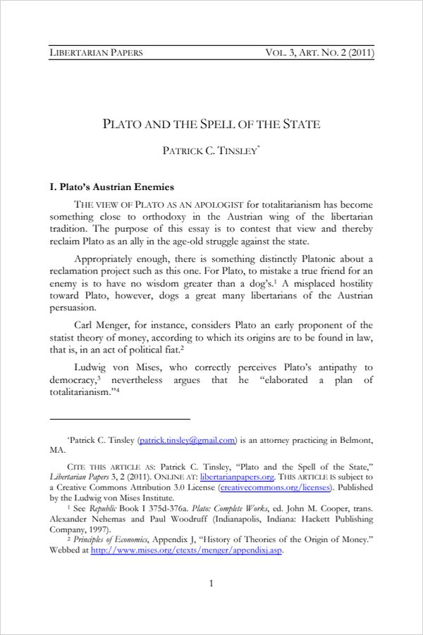 Cover of Plato and the Spell of the State