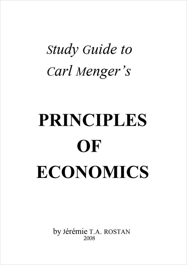 Cover of Principles of Economics: Study Guide