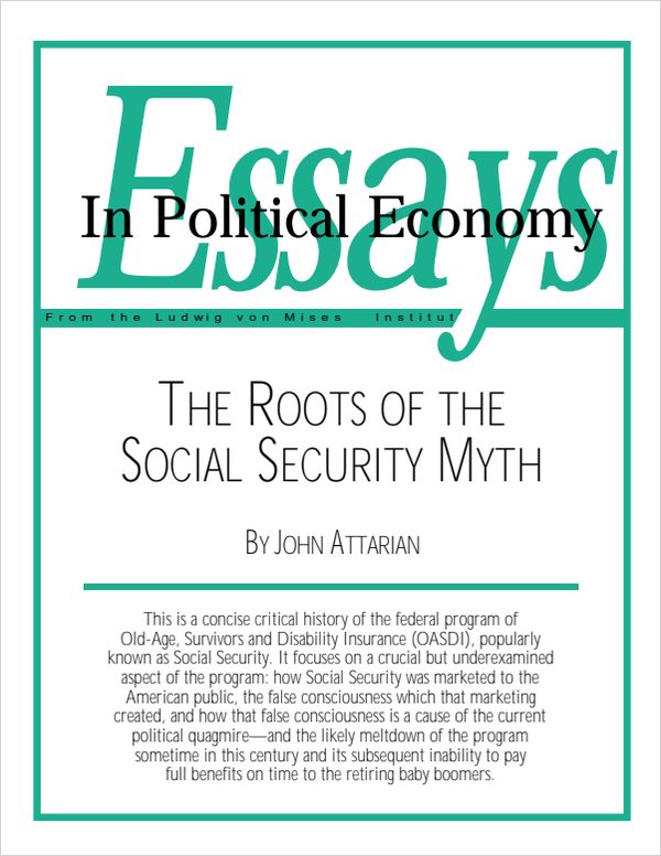 Cover of Roots of the Social Security Myth