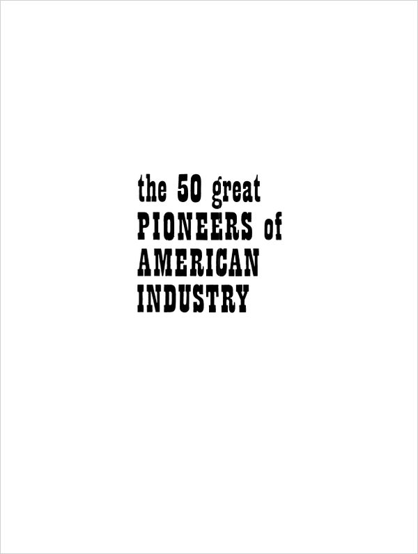 Cover of The 50 Great Pioneers of American Industry