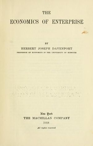 Cover of The Economics of Enterprise