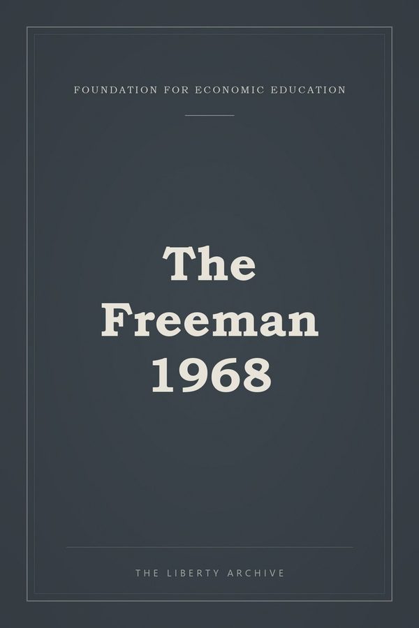 Cover of The Freeman 1968