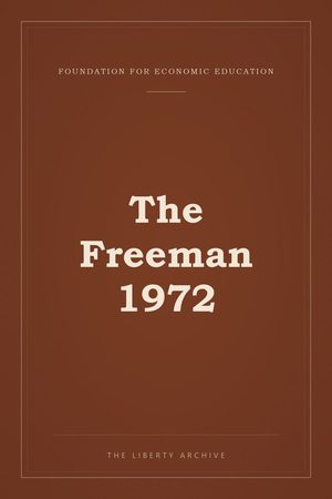 Cover of The Freeman 1972