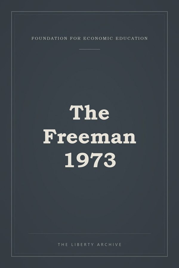 Cover of The Freeman 1973