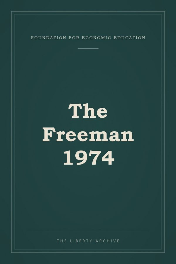Cover of The Freeman 1974