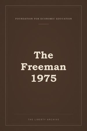 Cover of The Freeman 1975