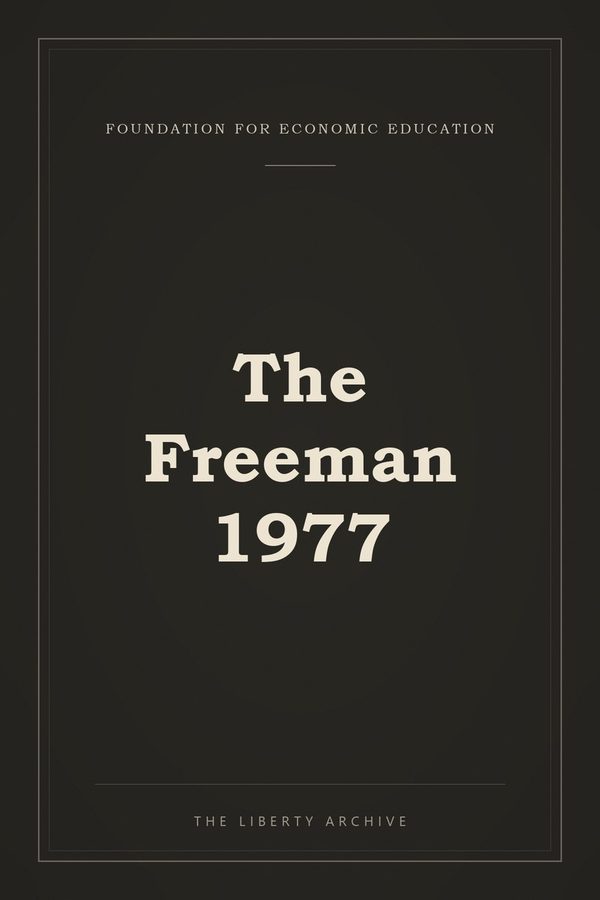 Cover of The Freeman 1977