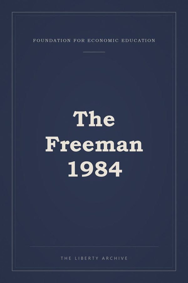 Cover of The Freeman 1984