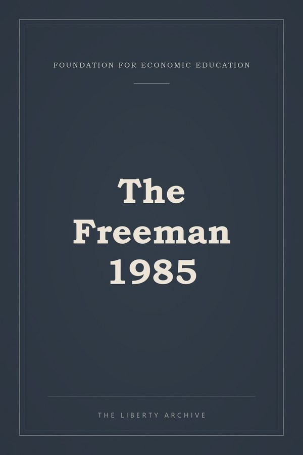 Cover of The Freeman 1985