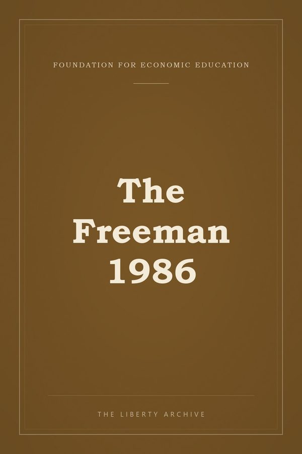 Cover of The Freeman 1986