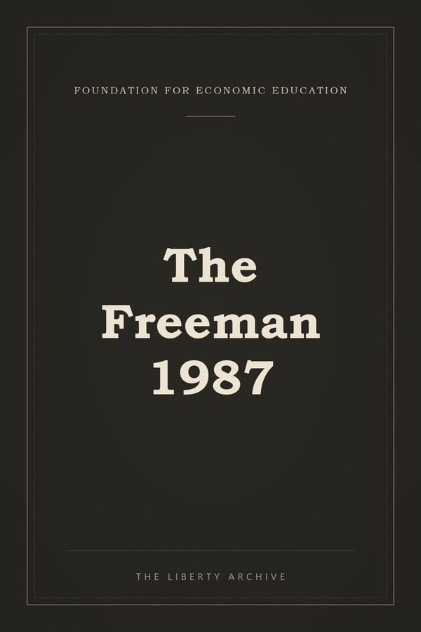 Cover of The Freeman 1987