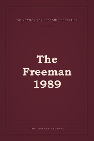 Cover of The Freeman 1989