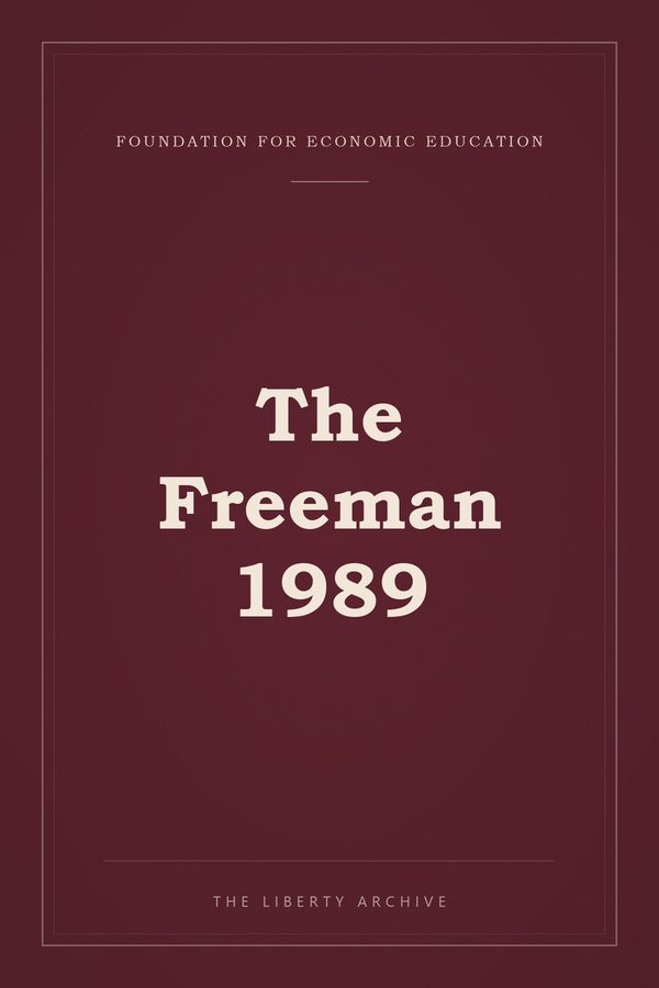 Cover of The Freeman 1989