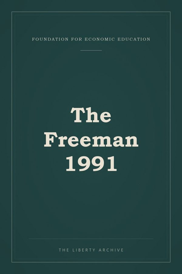Cover of The Freeman 1991