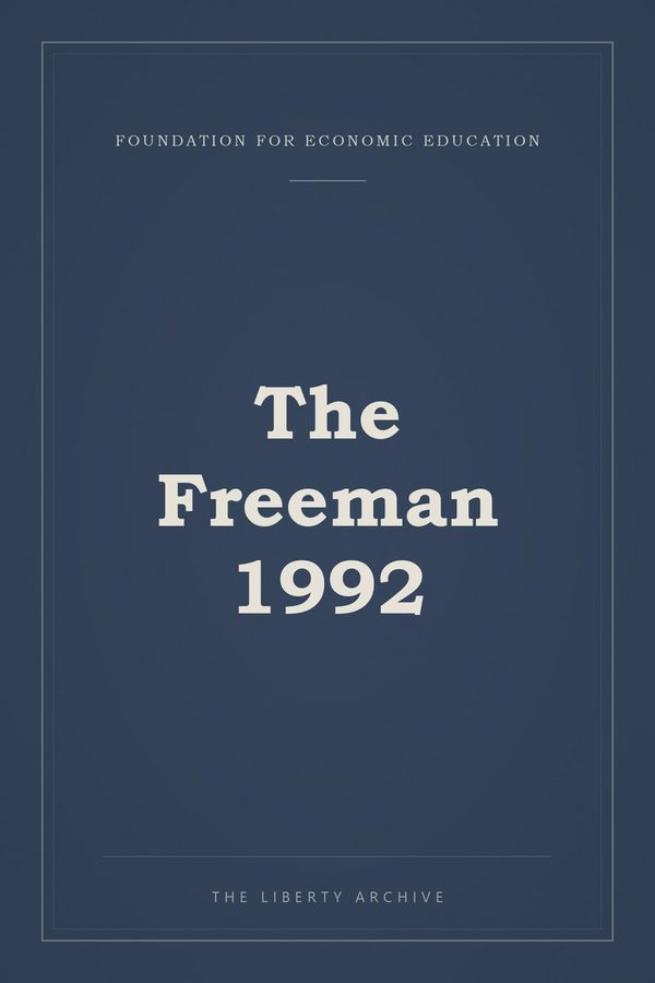 Cover of The Freeman 1992