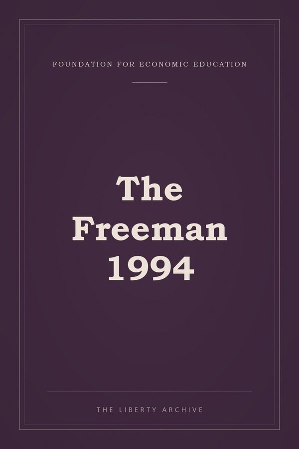 Cover of The Freeman 1994