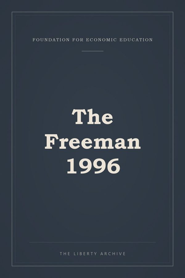 Cover of The Freeman 1996