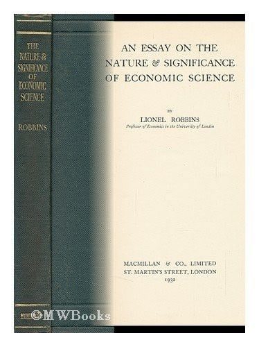 Cover of The Nature and Significance of Economic Science