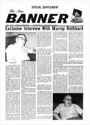 Cover of The New Banner Interview with Murray N. Rothbard