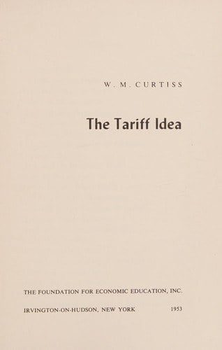 Cover of The Tariff Idea