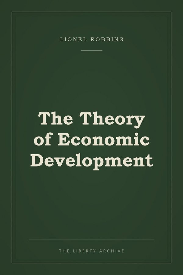 Cover of The Theory of Economic Development