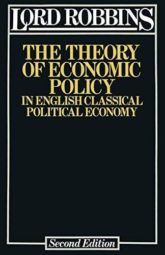 Cover of The Theory of Economic Policy