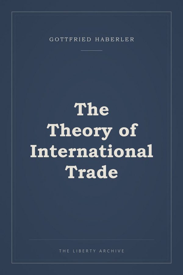 Cover of The Theory of International Trade