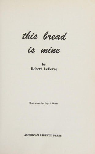 Cover of This Bread is Mine