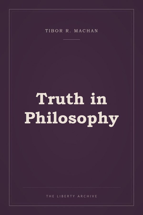 Cover of Truth in Philosophy