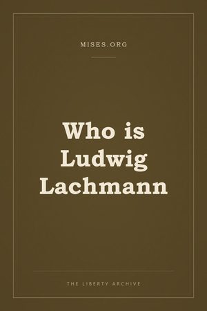 Cover of Who is Ludwig Lachmann