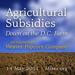 Cover of Agricultural Subsidies Down on the DC Farm