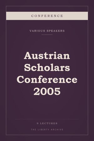 Cover of Austrian Scholars Conference 2005