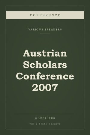Cover of Austrian Scholars Conference 2007